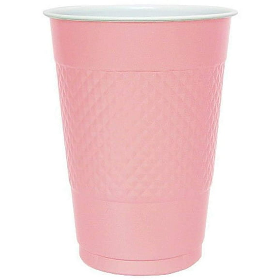 Party Dimension Colorful Co-Ex Plastic Cup 18 oz 16 Ct - Light Pink - 250 Pack