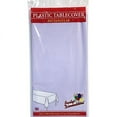 thumbnail image 1 of Party Dimension Tablecover Plastic Lavender Rectangular Disposable Tablecloth for Weddings, Banquets, Parties 108'' X 54'' ( 4 Count ), 1 of 4