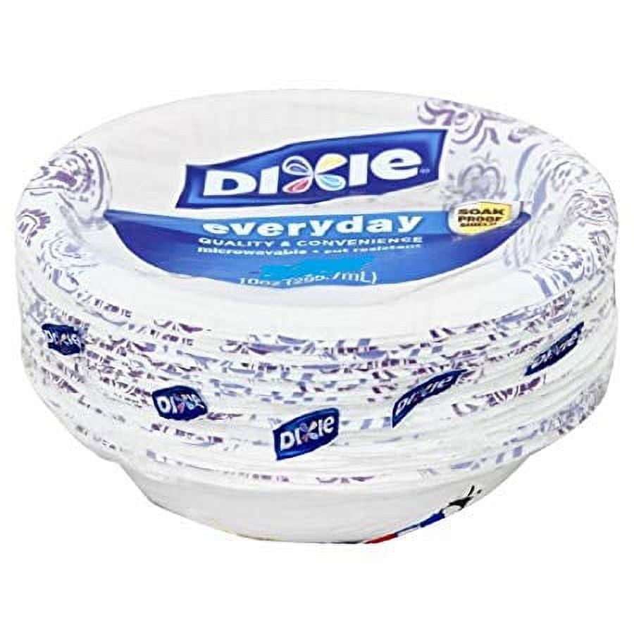 Dixie Everyday Strong & Reliable Microwaveable Paper Bowls, Disposable