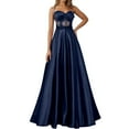 thumbnail image 1 of Formal Dresses for Women Prom Dress Elegant Womens Casual Dress Off Shoulder Long Maxi Gown With Built In Bra Slim Fit Formal Evening Party Guest Wear, 1 of 7