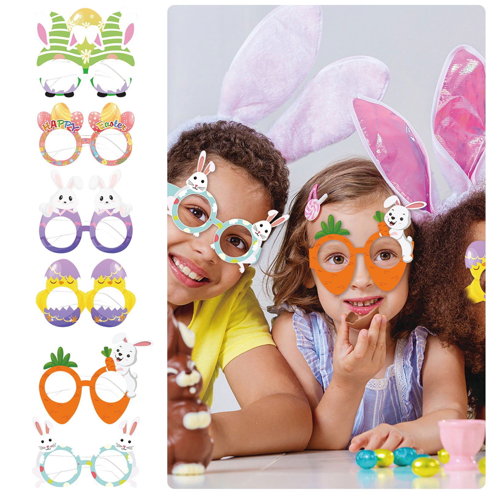 Party Dresses for Girls Easter Party Novelty Design No Glasses Kids