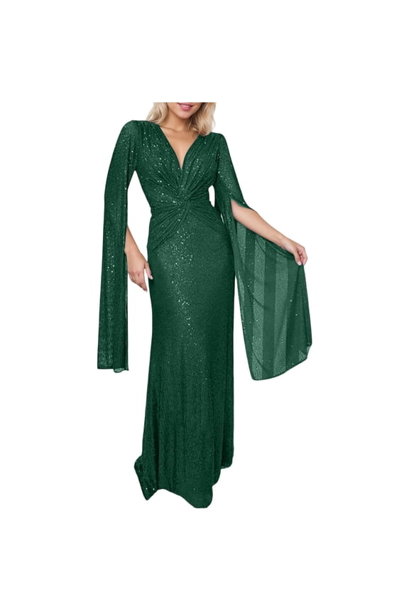Party Dresses for Women Prom Dress Sequin Party Dress Elegant Bodycon Gown With Print for Night Out Evening Events