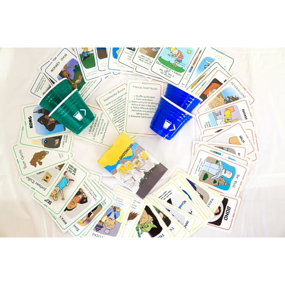 Party Drinking Game for adults who like jokes, ice breakers, funny pictures, shots, card games, 21st birthday, Christmas gift. SHOTMORE