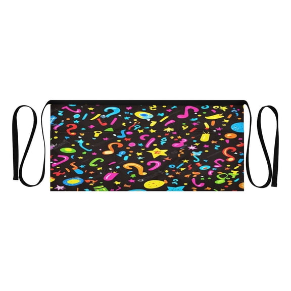 Party Element Balloon Multi Pocket Short Apron Waterproof, Adjustable 96.5in Belt for various occasions