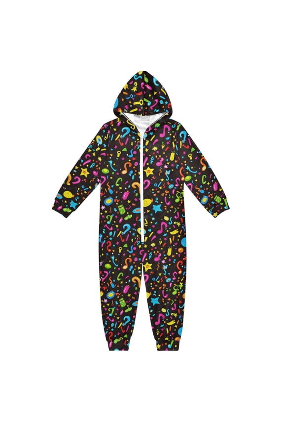 Party Element Balloon One Piece Pajamas Soft Jumpsuit Cozy Sleep and Play Romper Zipper and Pockets 5-6T
