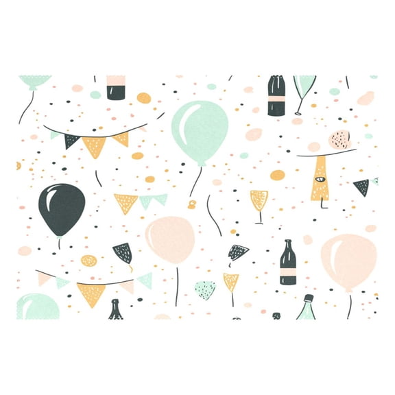 Party Element Decoration 12x18in Heat-Resistant Non-Slip Place Mat, Durable and Wrinkle-Resistant