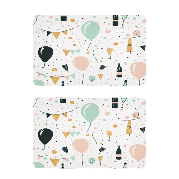 Party Element Decoration 2 Pack 4x2.5 Inch Magnetic Stickers Thick and Strong for Fridge Dishwasher Teaching