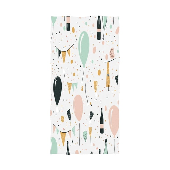 Party Element Decoration 64''x32'' Bath Towels Lightweight Quick-Dry Breathable Soft for Gym Travel Swim