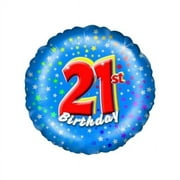 Party Explosion Stars 21st Birthday Foil Balloon