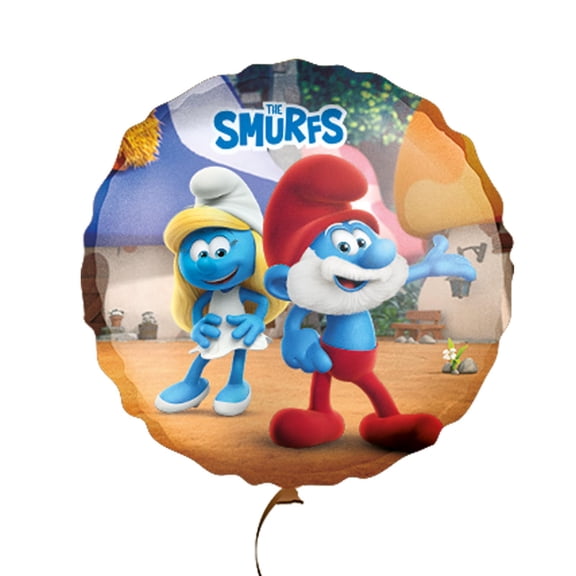 Party Factory `Smurfs' foil balloon, 17.7 inch, Papa Smurf and Smurfette
