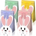 thumbnail image 1 of Party Favor Bags, 36 Count Easter Bunny Pastel Rabbit Paper Treat Bags With Ribbon Bow Stickers, Candy Goodie Bags for Spring Birthday and Baby Shower, 1 of 7