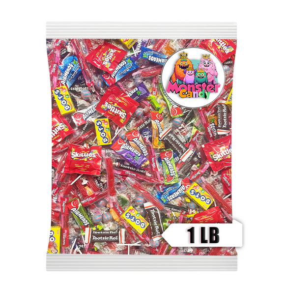 Party Favor Candy Mix - 1 lb Pinata Stuffers Candy Bulk - Goodie Bag Stuffers for Halloween - Candy Variety Pack - Bulk Candy Bags - Bulk Candy Individually Wrapped Candies - Halloween Candy