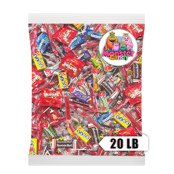 QUEEN JAX Candy Mix Party Favor Individually Wrapped Bulk Assorted Flavor 20 lbs