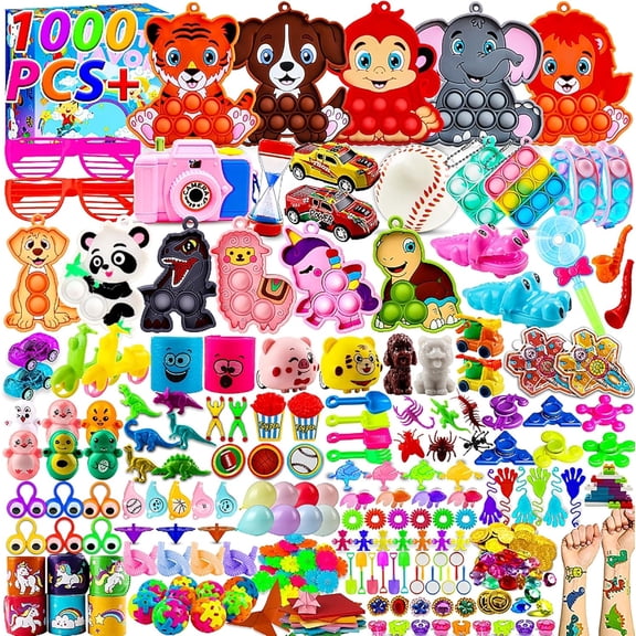 Party Favor Toy Assortment, 1000-Piece Fidget And Prize Box Fillers For Kids, Classroom Treasure Box, Easter Basket, Birthday, Pinata, Goodie Bags, Carnival