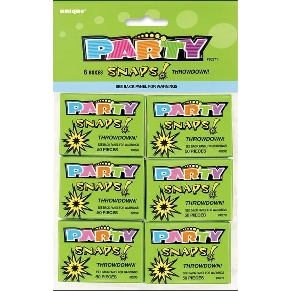 Party Favors, 6-Pack, Snaps, 50 Count