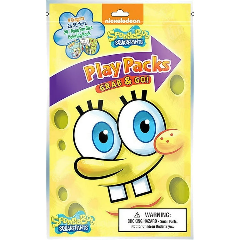 NEW SpongeBob SquarePants Grab & Go Play Pack XL - Party Favor, Gift,  Birthday