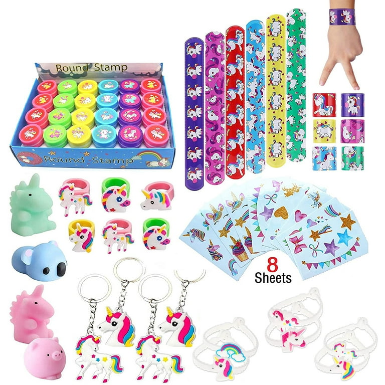 Afro Unicorn Birthday Party Favors for 8, 48pcs, Size: Variety