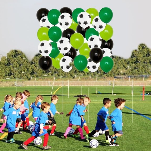 Party Flag Balloon Set 40 Piece Football Themed Balloon Set: The Perfect Decorative Accessories For Creating A Dreamy Football & Birthday,Green Home Decoration Party Flag Balloon Set
