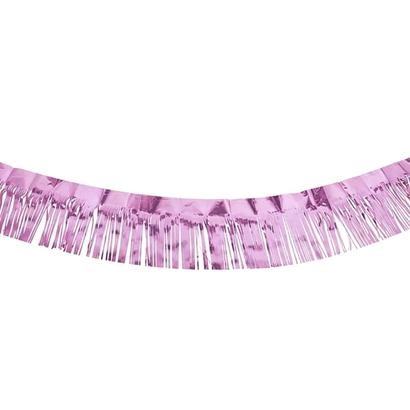 Party Foil Fringe Curtains, Metallic Shimmer Backdrop, 9.8ft x 1ft Streamers for Birthday Wedding & Festive Event Decoration Supplies