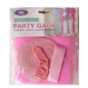 Party Gala Pink Balloon with Tulle and Ribbon Detail Single