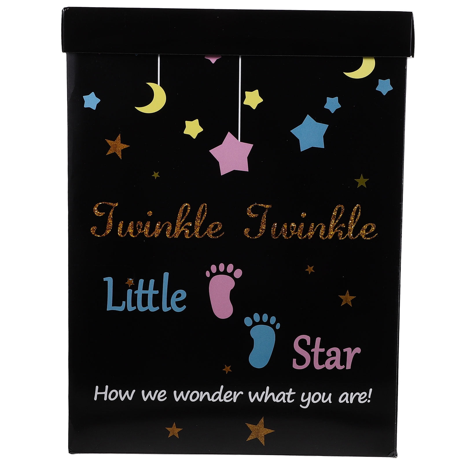 Party Gender Reveal Decorations Bridal Balloons Baby Boxes Men and Women Black
