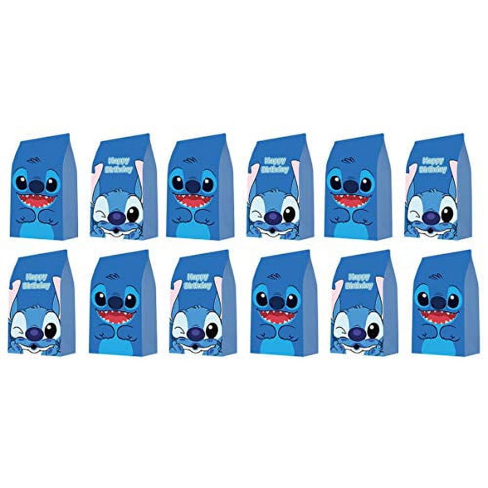 Duyoublt 15pcs Stitch Party Boxes - Stitch Party Favor Bags Goodie Bags for Stitch Party Favor Supplies