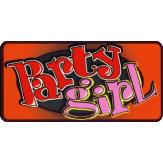 Party Girl - 3 1/2" X 2 1/2" - Sticker
