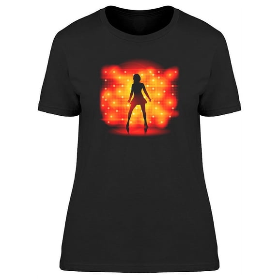 Party Girl Silhouette T-Shirt Women -Image by Shutterstock, Female Medium