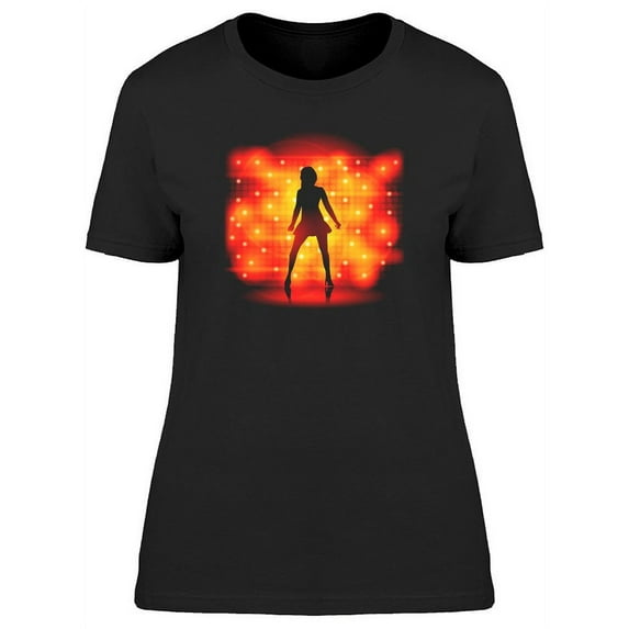 Party Girl Silhouette T-Shirt Women -Image by Shutterstock, Female Small