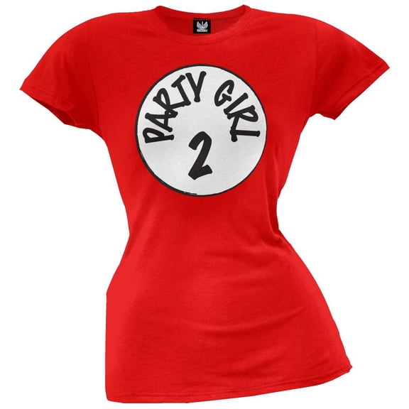 Party Girl Two Juniors T-Shirt - Medium