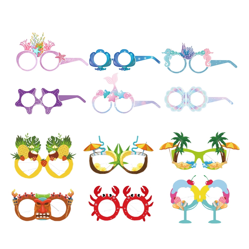 Party Glasses Props Beach Sunglasses Hawaiian Luau Photo Novelty