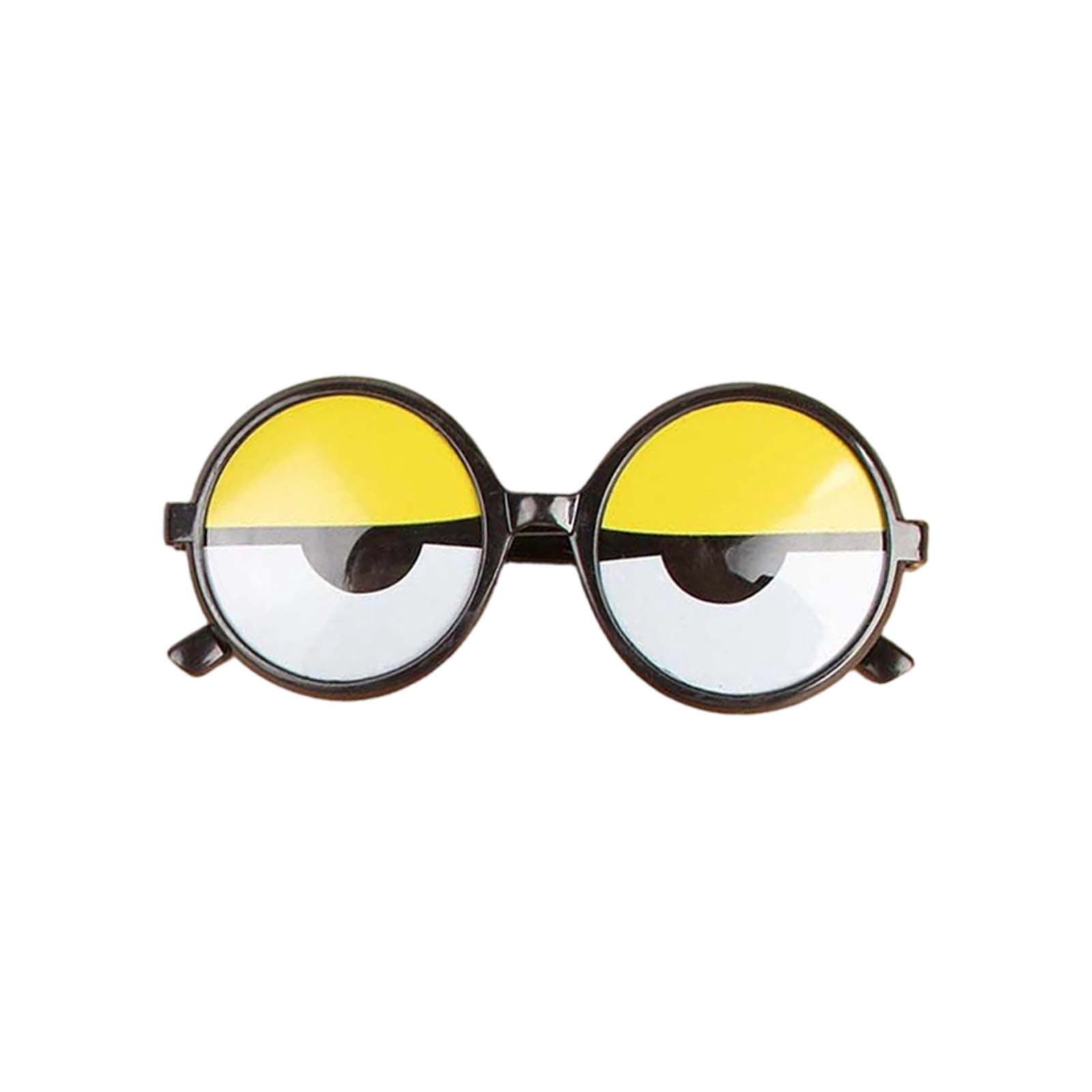 Party Glasses Round Goofy Expression Novelty Glasses Funny Photo Prop ...