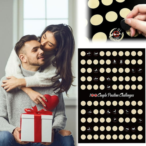 Party Greeting Card Promotion Sale! Nomeni Find The of Love! for Lovers 100 Location Challenge Date Scratch off Posters to Fill Your Love with Surprises and Fun!, Home Decor Clearance Sale Black