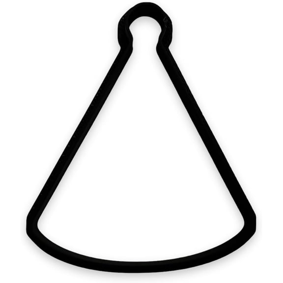 Party Hat Cookie Cutter with Easy Push Design
