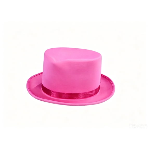 Party Hat Solid Color Flat Brim Top Jazz Cap Costume Halloween Cosplay Accessories