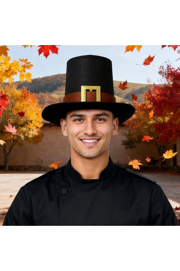 Party Hat for Adults, Durable Felt Material Holds Its Shape, Great for Photo Booths, Raves, New Year's Eve and Themed Celebrations Black