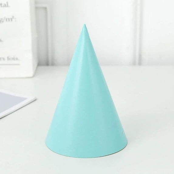 Party Hats for Birthday Celebrations Twenty Pieces Gold Foil Cone Hats for Kids and Adults with Elastic Strings for Festive Event Theme Occasions A244 Light Blue