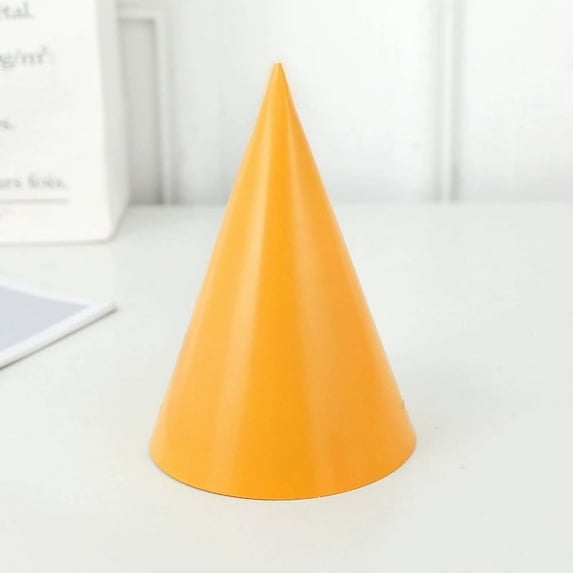 Party Hats for Birthday Celebrations Twenty Pieces Gold Foil Cone Hats for Kids and Adults with Elastic Strings for Festive Event Theme Occasions A245 Orange