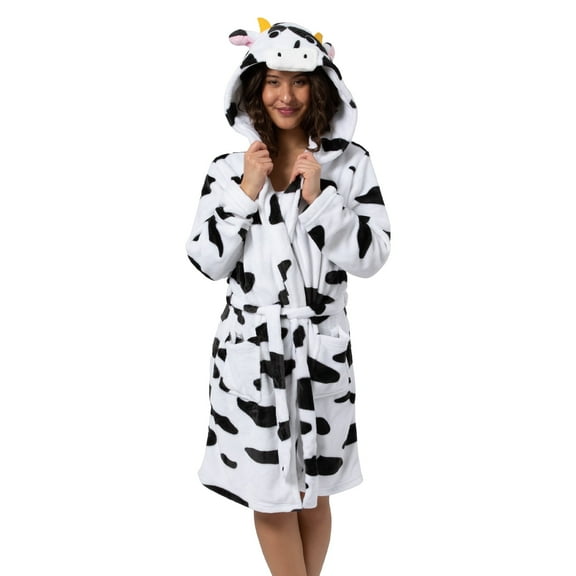 Party Hoot Women's Hooded Animal-Inspired Robe & Bathrobe