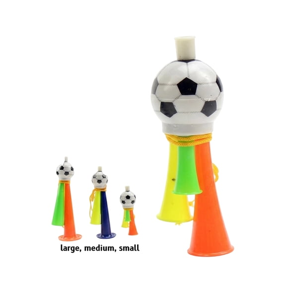 Party HornsforKids, Birthday Party Favors, Plastic Toy Trumpet, 5inSoccer Top, Party Favor Toys, Party Favor, Birthday, Party FavorforKids, Mixed Bright Hues, 1 Pc, Kid