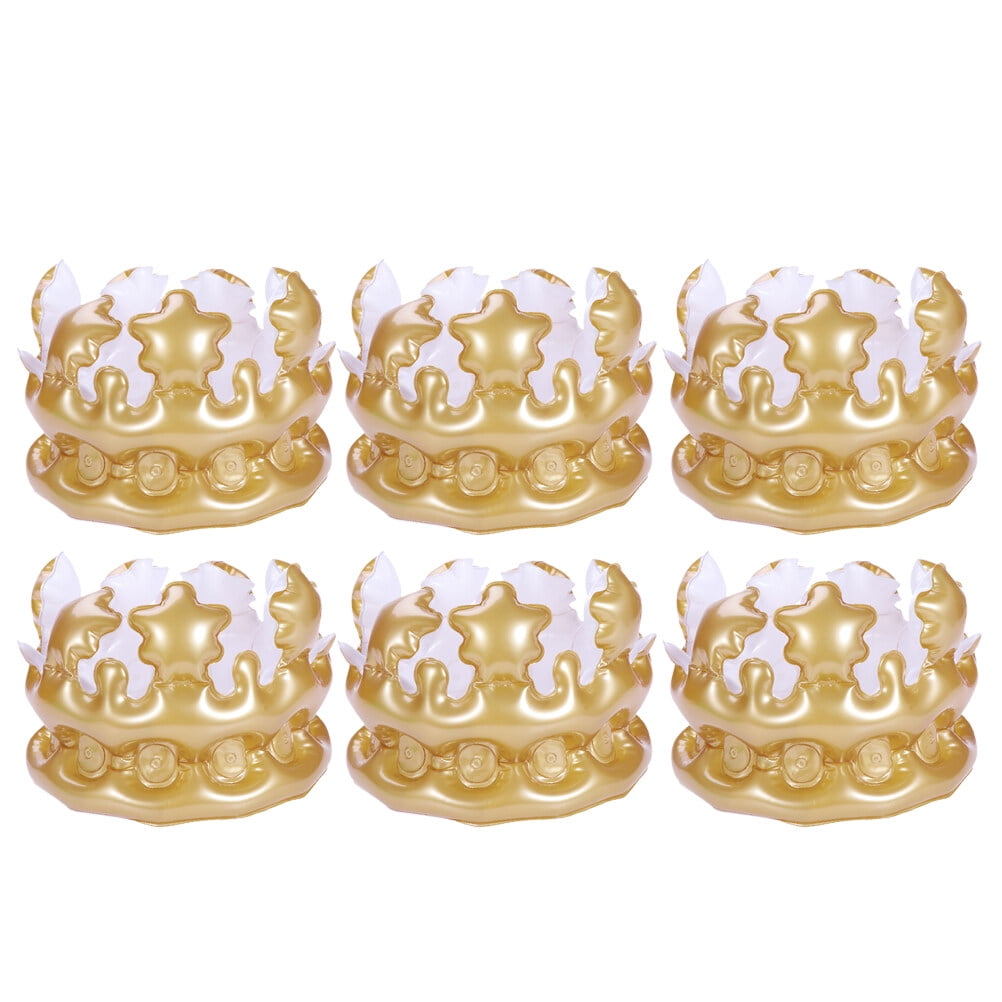 Party Inflatable Crown Bulk Kids Prizes Paper Crowns for Aethstetic