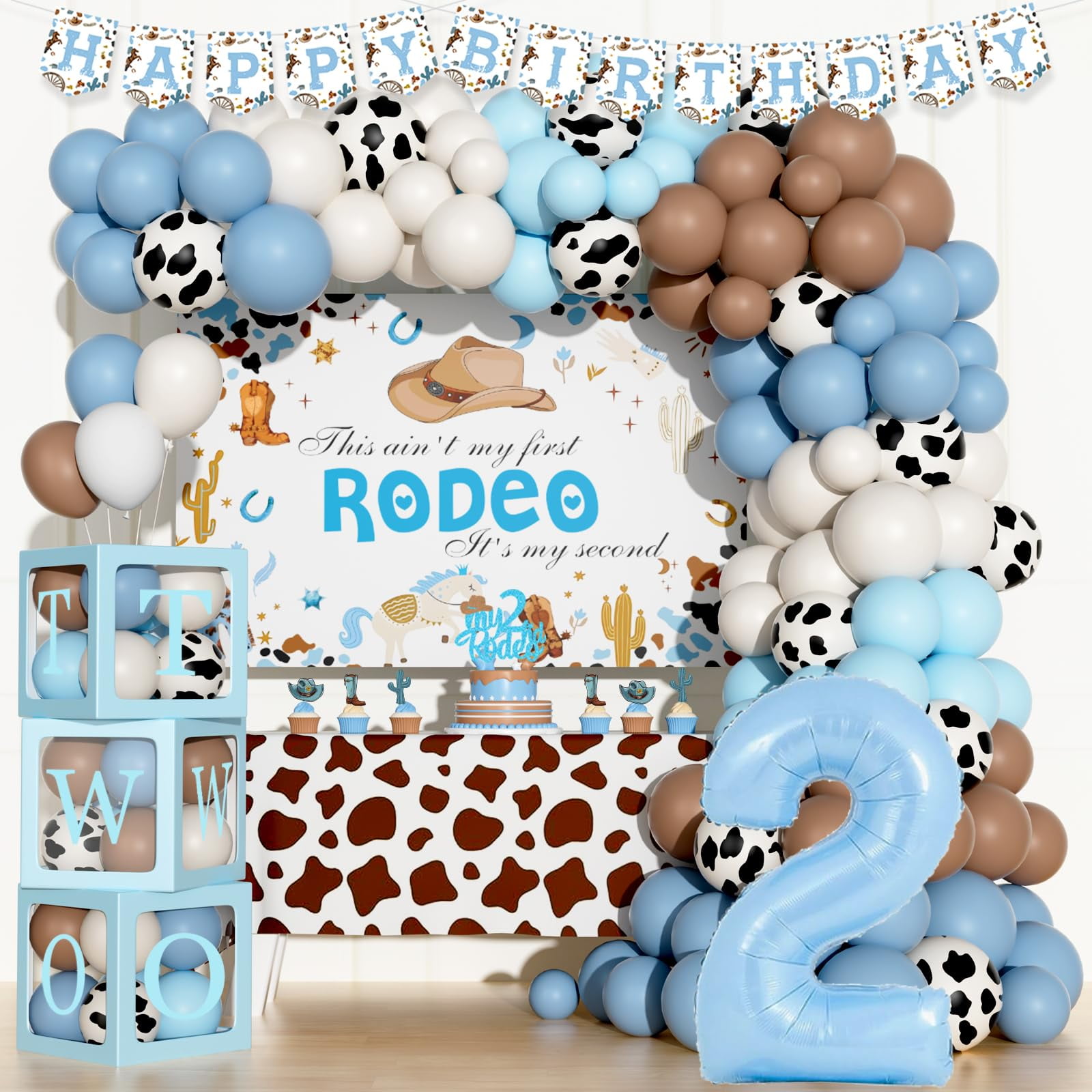 Party Inspo My 2nd Rodeo Birthday Decorations Boy - 125PCs This Ain't ...