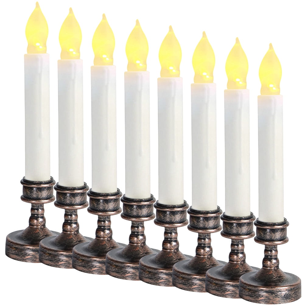 Party Lamp Taper Candles Christmas Plug in Candlesticks Dusk to Dawn