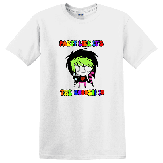 Party Liek It'S The 2000'S Scene Y2K Emo T-shirt