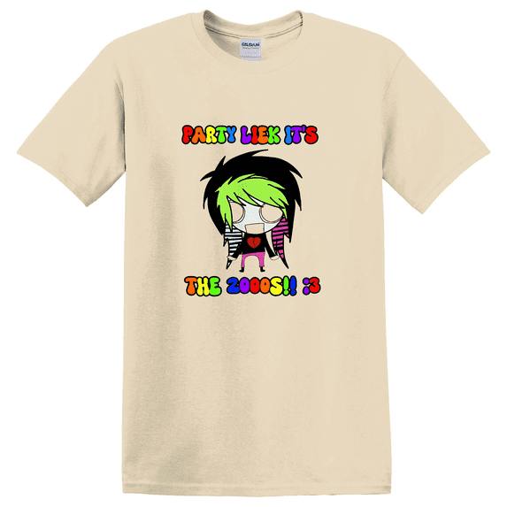Party Liek It'S The 2000'S Scene Y2K Emo T-shirt