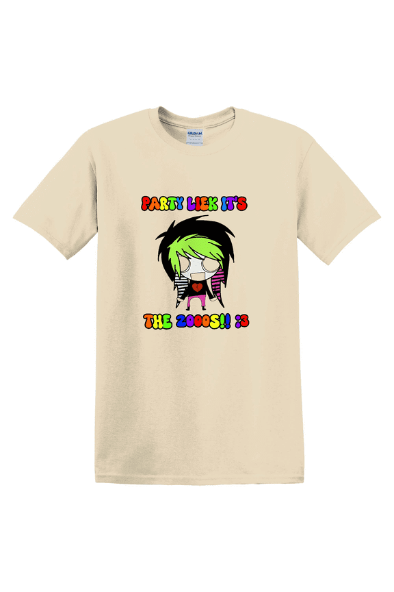 Party Liek It'S The 2000'S Scene Y2K Emo T-shirt