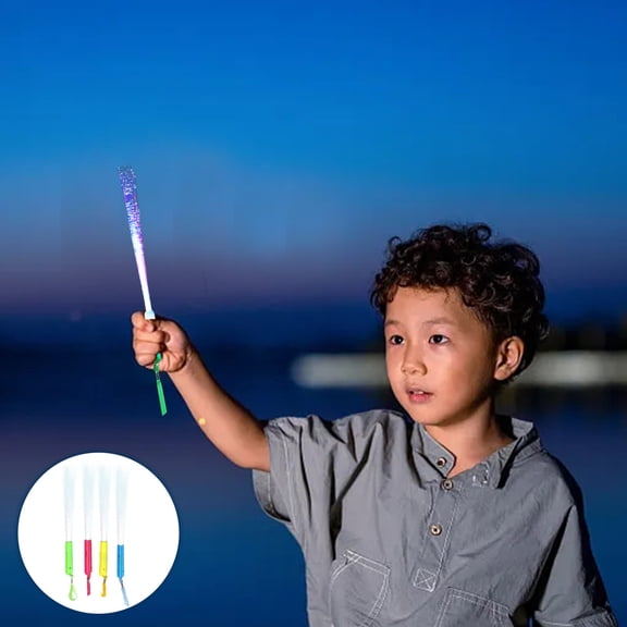 Party Light up Decoration Pack Glow Sticks Party Supplies Fiber Sticks Light Up Sticks Light Fit for Wedding Birthday Years Easter,26 cm,Random(Blue,Green,Red,Yellow)