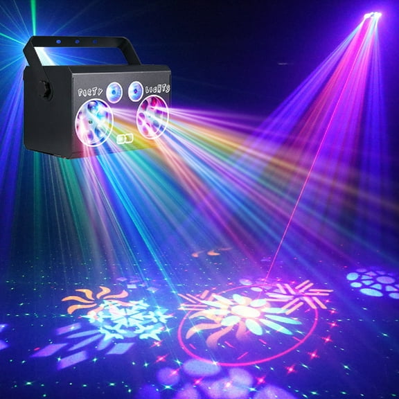 Party Lights DJ Disco Light DMX512 Voice-Controlled RGB Multi-Effect Stage Lighting stroboscopic Family Gatherings Weddings KTV Clubs, Karaoke Holiday Decorations Atmosphere Lighting Light Shows
