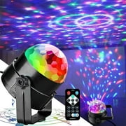 Party Lights Disco Ball Light, DJ Stage Lighting, Colorful Rotating Party Ball Lights, USB Powered, Sound Activated LED Light for Indoor Room Outdoor Dance Parties Show Club Decorations