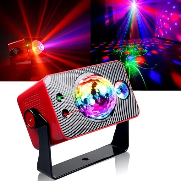 Party Lights, Disco Light, DJ Strobe Stage Lights LED Projector, Sound Activated with Remote Control for Parties Birthday Christmas Gift Wedding Karaoke KTV Bar Home Halloween Decorations